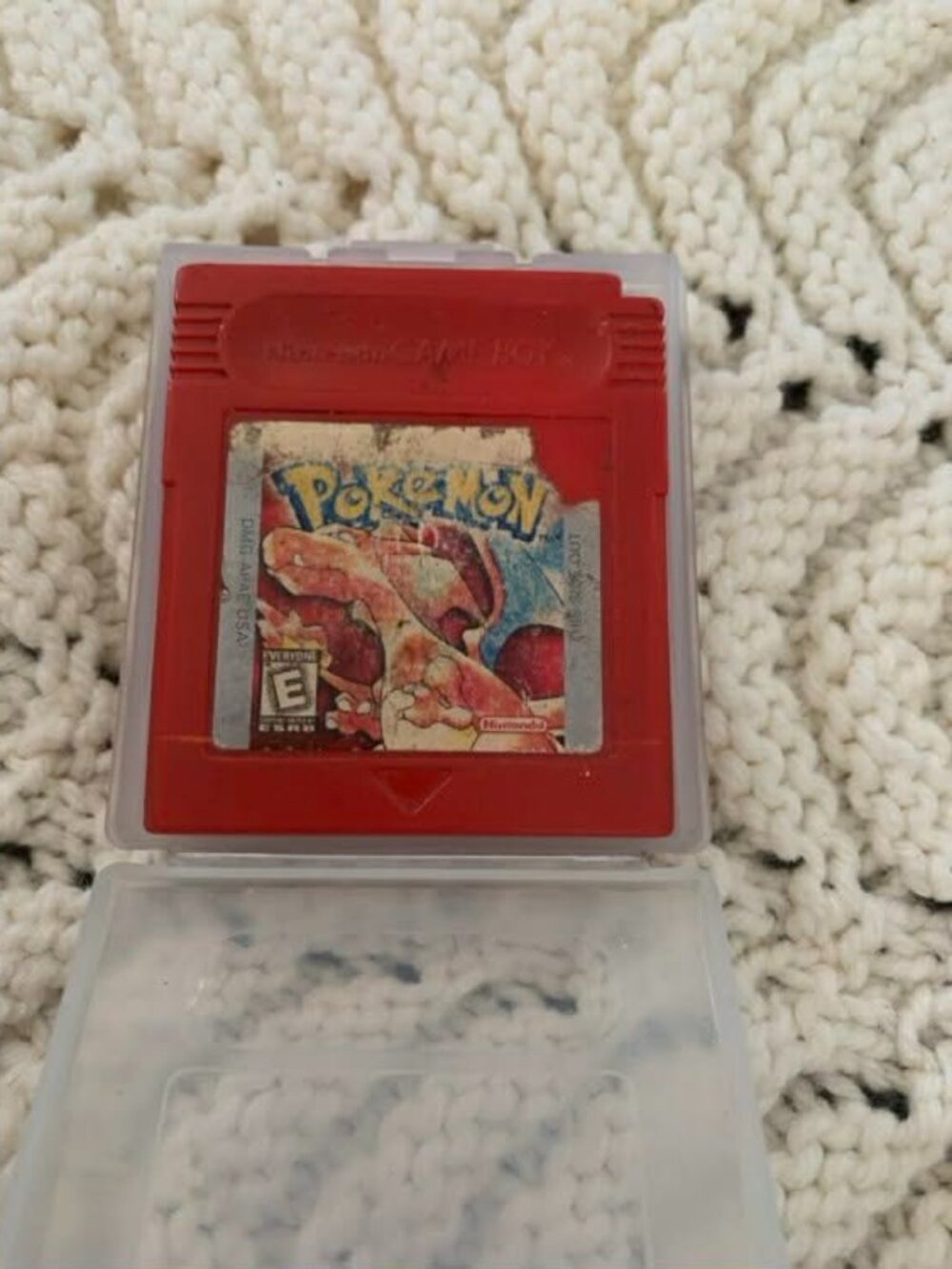 EUC Vintage Pokemon Red Nintendo Game Boy Cartridge Tested Working
